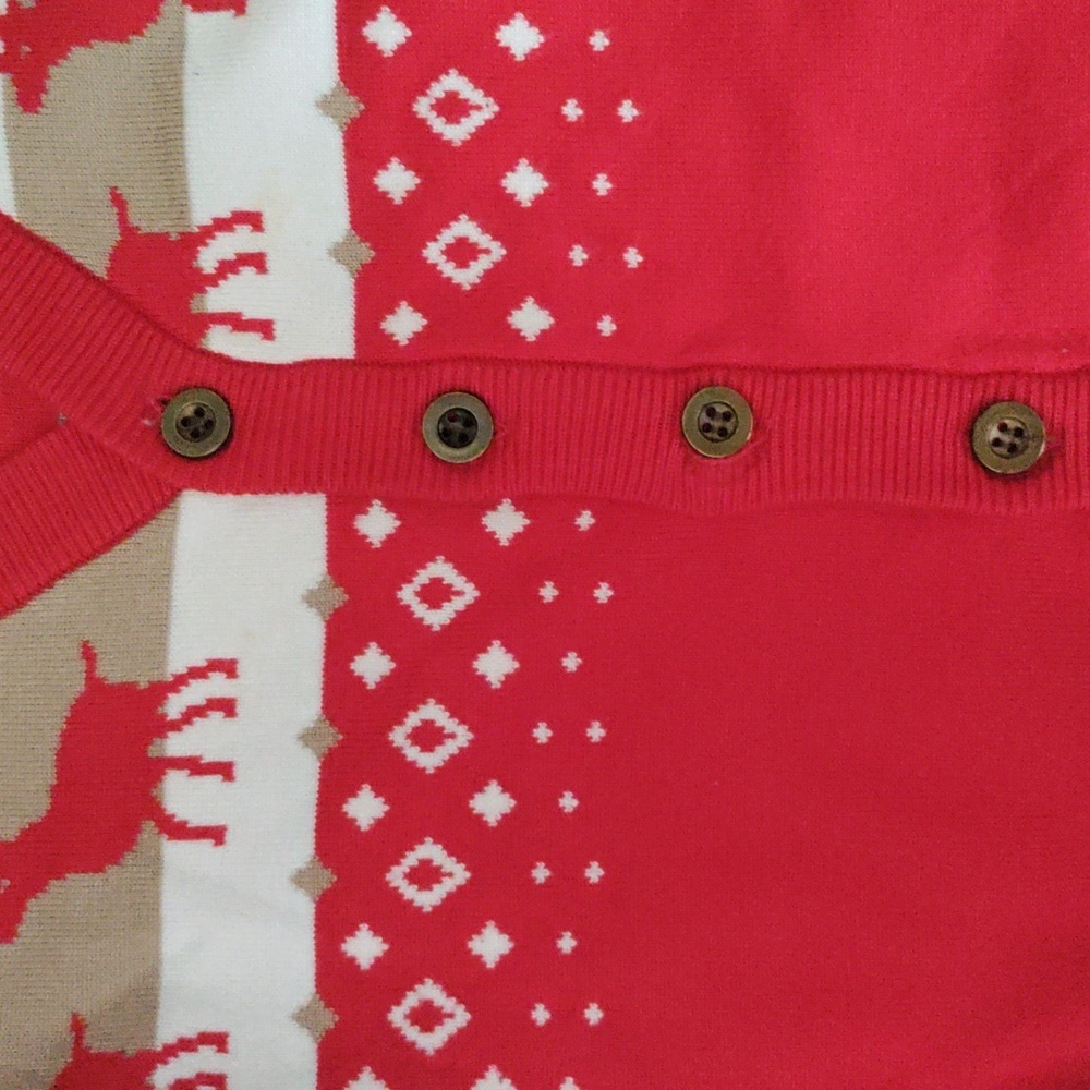 Red Rain deer Sweater Kids - Picture 2 of 4